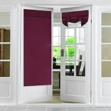 Blackout French Door Panel Tricia Window Door Curtains Full Privacy, Rod Pocket Functional Thermal I
