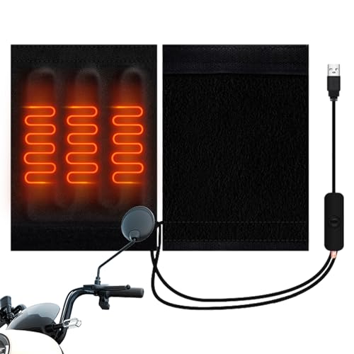 Onlynery Puños calefactables para Manillar de Motocicleta - Almohadillas de Agarre para Calentador eléctrico,Empuñaduras calefactadas para Motocicleta a Prueba de Agua, Almohadillas de Kit de Agarre
