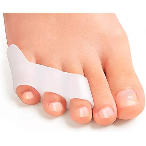 Bukihome Little Toe Separators to Correct Overlapping Toes, Gel Toe Separators for Pinky Toes Separation and Protection - 8 Pack Cover