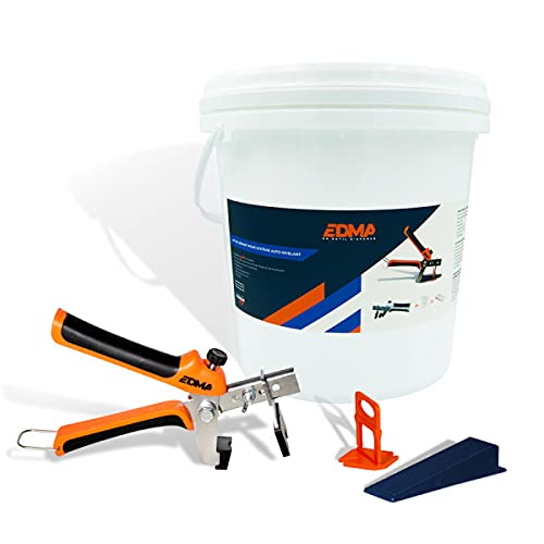 Système auto nivelant carrelage Edma 1,5mm kit cales croisillons autonivelants