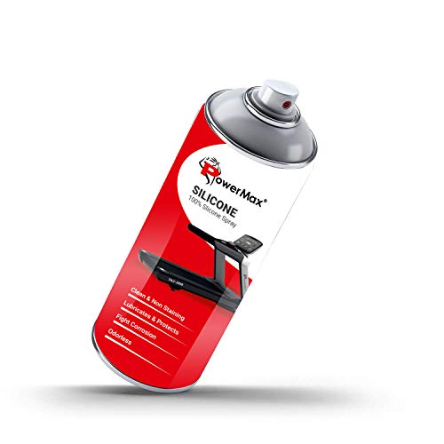 PowerMax Fitness Silicone Oil Lubricant Spray for Treadmill (500ml), Use For Equipment Applications Extra Long Control Flow Applicator Easy To Use On All Treadmills