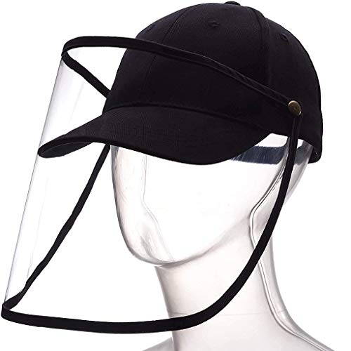 Preisvergleich Produktbild bobo4818 Schutz Mütze Safety Schutzvisier Doppelseitige Gesichtsschutz Visier Augenschutz Sonnenhut Anti Staub, Anti Fog, Anti-Beschlag, Anti-Speichel Gute für Mund, Nase und Augen