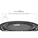 JumpSport 350 PRO Indoor Heavy Duty Lightweight 39-Inch Fitness Rebounder Adults Trampoline with Sporty Steel Handle Bar Accessory for Workouts, Black