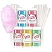 Cotton Candy Express 5 Flavor Floss Sugar Fun Pack with Lime, Watermelon, Pina Colada, Blue Raspberry, & Pink Vanilla Sugar and Cones