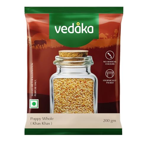 Image of Amazon Brand - Vedaka Poppy Seeds (Khus Khus), 200g