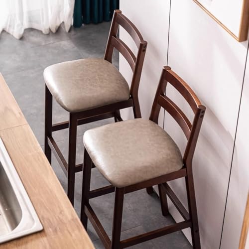 Tabourets de bar de 71 cm marron pour comptoir de restaurant