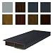 Produktbild NOBILY *** Fenster/PVC Deckleiste Flachleiste Fensterleiste 40mm Breite x 7mm Höhe mit Überstand für Wandabschluss inkl. Schaumklebeband farbig - Länge 1950mm (4,56 /m) - Farbe Anthrazitgrau glatt