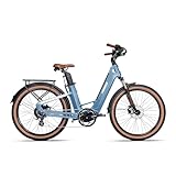 mihogo AIR E-Bike, Carbon E-Bike, mit 48V Doppelakku-System (9,6Ah * 2 Akkus), 85 Nm Motor, 206 km Reichweite, Bluetooth-Navigation, Ideal für City und Trekking – für Herren und Damen