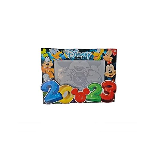 7STAR Disney 4x6 Picture Frame 2023 (Big Numbers Mickey Minnie Goofy Donald Pluto)