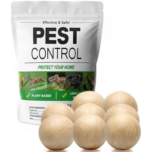 ADMUIPL Repelente de Plagas, Repelente para Ratas y Ratones para Hogar y Coche, Apto para Mascotas, Mejor Que Ultrasónico, Pack de 8