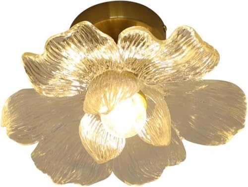 Plafonnier rétro en résine haut de gamme luminaire pétale style nordique