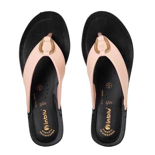 Image of inblu Stylish Fashion Slipper for Women | Comfortable | Lightweight | Anti Skid | Casual Office Footwear (BM60)