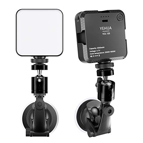 Video Conference Lighting Kit, YEHUA Broadcast Lighting Kit for Laptop, Dimmable & Color Temperature Adjustable Camera Light for Video Conferencing, Remote Working, Zoom Call, Self Broadcasting