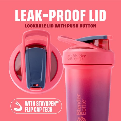 Image of BlenderBottle Sport Sleek Stainless Steel Shaker Bottle 25 oz Sangria Ombre