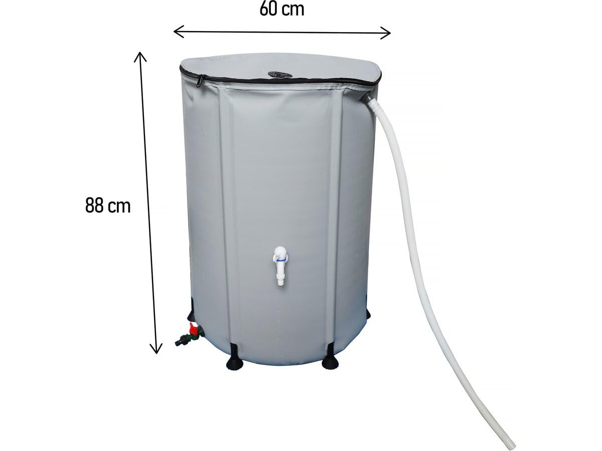 Depósito recuperador de Agua Flexible de PVC 250 L - Gris