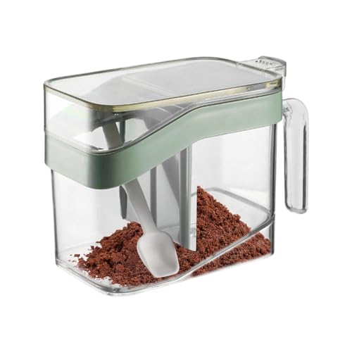 Recipiente para especias con tapa, tarros transparentes para almacenar especias, botes de especias, tarros de especias transparentes, tarros para especias, recipiente para sal, azucarero para pimienta