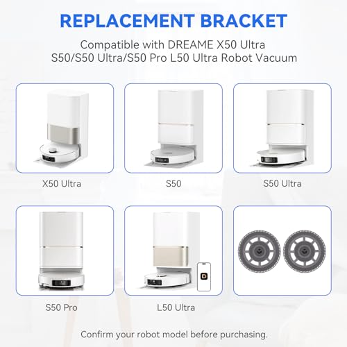 Image of Mop Pad Plate Accessories for Dreame X50 Ultra S50 /S50 Ultra /S50 Pro L50 Ultra Robot Vacuum Cleaner - Board Holder Replacement Mop Tray Part Attachment