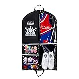 Kleidersack Kinder Tanz & Gardetanz 100cm – Faltbare Kleiderhülle mit Zubehörtaschen für Tanzkostüme, Cheerleading & Eiskunstlauf, Atmungsaktive Kostümtasche für Turnier & Reise, Reißfest 210D