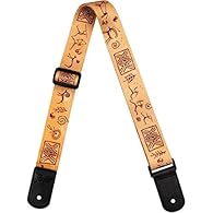 The adjustable buckle on the strap makes it suitable for any ukulele, Soprano to Baritone. The plastic buckle will not damage or scratch your ukulele. The leather strap ends add strength and style to the strap, and connect the strap firmly to the str...