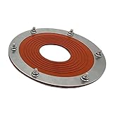 AMLESO Silicone Tent Stove Jack Round Base Roof Pipe Flashing for Sheds Garages Log Cabins Tent