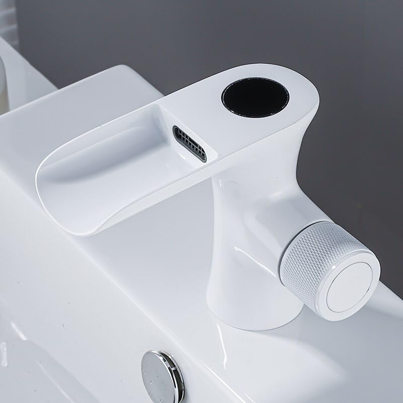Robinet intelligent avec écran LED blanc pour éviter les brûlures d'eau