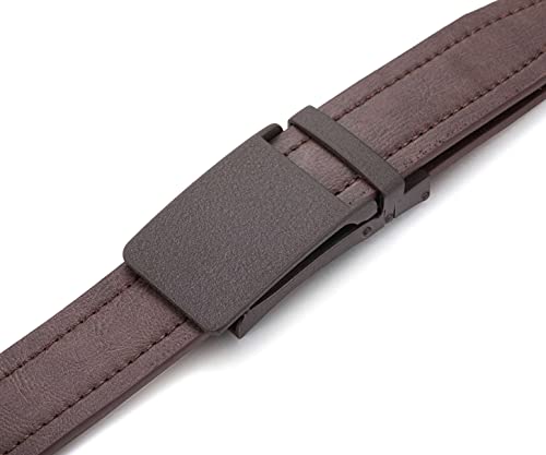 Image of Marino Men's Comfort Click Ratchet Belt Casual Leather Belt for Men - Automatic Linxx Buckle, 1 3 /8 inch Wide - Elegant Gift Box