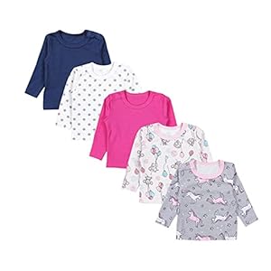 TupTam Baby Meisje Shirt met Lange Mouwen 5-pack