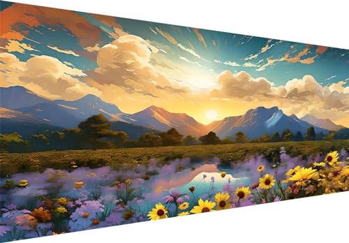 Peinture diamant cristal strass 200x100cm broderie d'art mosaïque point de croix paysage S127