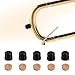 10pcs Trombone Cork Pads and Slide Rubber End Bumpers, Durable Trombone Spit Valve Cork and Slide Rubber End Tip Bumper for Musical Instrument Accessories