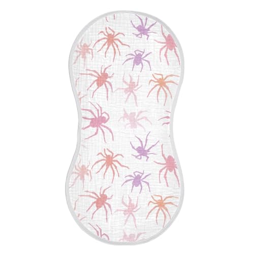 Blush Insect Insect Cotton burping Cloths for Babies Soft Touch Baby Burp Rags for boy and Girl Set of 2, 22x11in2