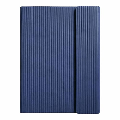 Image of Anupam A5 Cord Journal | 192 Pages | College Ruled Notebook | 80 Gsm Paper | PU Cover Magnetic Closure & Pen Holder Daily Planner | for daily used (Blue)