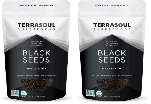 Image of Terrasoul Superfoods Organic Black Cumin Seeds (Nigella Sativa), 1 Lb (Pack of 2)