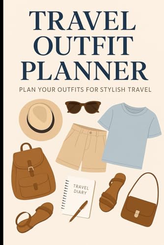 Travel Outfit Planner: Pack Smarter and Dress Better: A Stylish Packing Journal to Plan Daily Outfits, Stay Organized, and Travel with Confidence