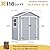 DWVO 6x4.4 FT Outdoor Resin Storage Shed with Reinforced Floor, All-Weather Bike Storage Shed with Lockable Door, Window and Vent, Waterproof Plastic Tool Storage for Garden, Backyard, Patio, Lawn