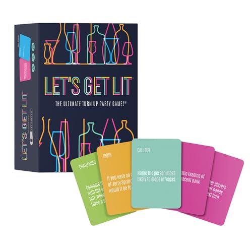 Let's Get Lit Drinking Game for Adults - Includes 8 Mini Drinking Games for Parties, Pregaming and Groups - Ages 21+, 2+ Players, 30 Minute Playtime, Made by Fitz - image 9