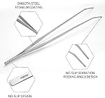 FEITA Extra Long 15 Inch Tweezer Tongs Stainless Steel Curved Tip - Aquarium Fishtank, Mega Reptile Feeding Tweezers