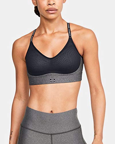 Under Armour Women's UA Infinity Low Heather Sports Bra XL Gray