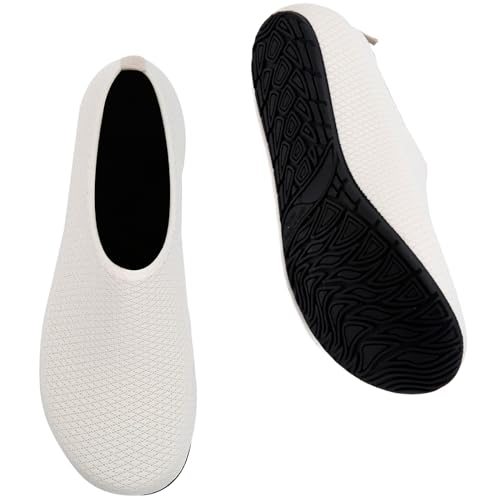 Image of WateLves Water Shoes for Womens Mens Barefoot Quick-Dry Aqua Socks for Beach Swim Surf Yoga Exercise New Translucent Color Soles