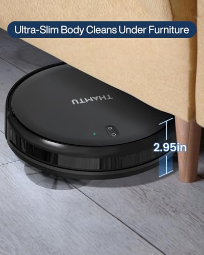 Thamtu Robot Vacuum Cleaner, Super Thin, Powerful Suction Vacuum Robot, Self-Charging Robo - image 3