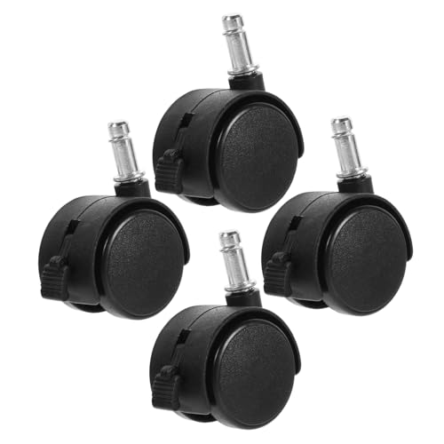 Roulettes pivotantes pour poubelle KOMBIUDA lot de 4 petites roues avec frein