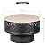 OutVue 26" Wood Burning Fire Pits with Grill & Lid, Fire Pit Table for Outside with Waterproof Cover & Fire Poker, Outdoor Firepit with Functions for BBQ,Table and Bonfire