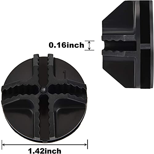Namvo 12 Stück Draht-Würfel-Kunststoffverbinder, schwarz, ineinandergreifende Steckverbinder, Drahtgitter, Eimer, Aufbewahrungsschließe