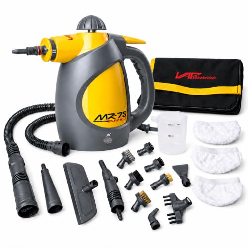 Vapamore-MR-75-Amico-Handheld-Steam-Cleaner-for-Bed-Bugs-Auto-Grout Vapamore MR-75 Amico Handheld Steam Cleaner for Bed Bugs, Auto & Grout - Image 1