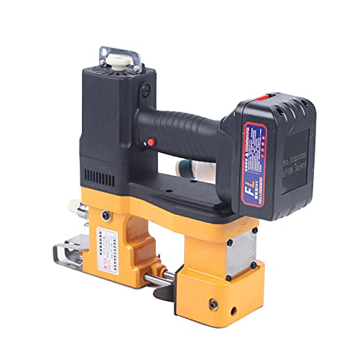 Portable Electric Sewing Machine, 36V Wireless Industrial mini Sewing Machine Single Line Dynamic Sewing Machine with Lithium Battery Charger for Woven Bags, Courier Bags, Storage Bag, Cotton Fabric.