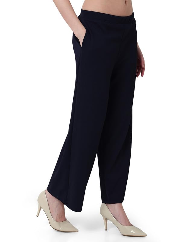 Image of Smarty Pants Women's Cotton Rib Pleated Trouser.