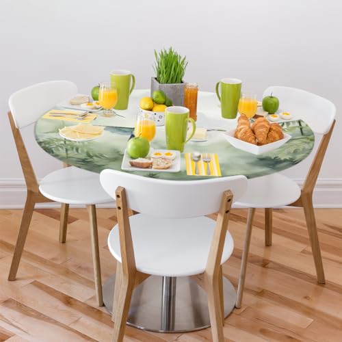 Pardick Hummingbird Round Fitted Tablecloth with Elastic 40-44In by Pardick - Used condition - Image 8