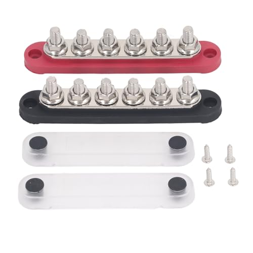 Bornier de Batterie 6 Postes M8 pour Éviter les Courts-Circuits et Pannes 48V