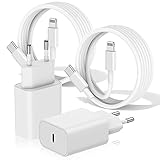 2Pack iPhone 13 14 Ladegerät mit Ladekabel, 2M Type C auf Lightning Kable mit...