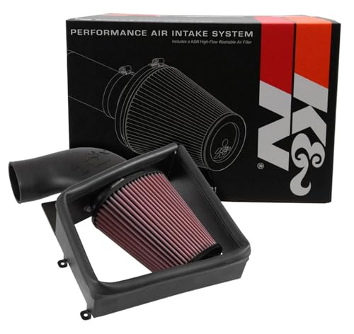 K&N Cold Air Intake System: High-Flow Air Filter, Increase Performance