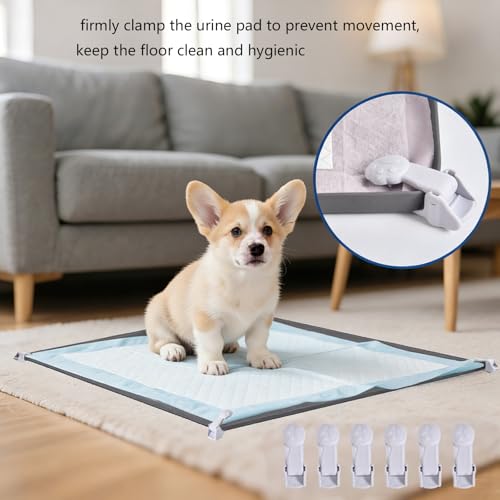 Tapis hygiénique en silicone avec clip d'ancrage pour chiot et chien